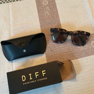 Diff deep Amber terracotta sunglass